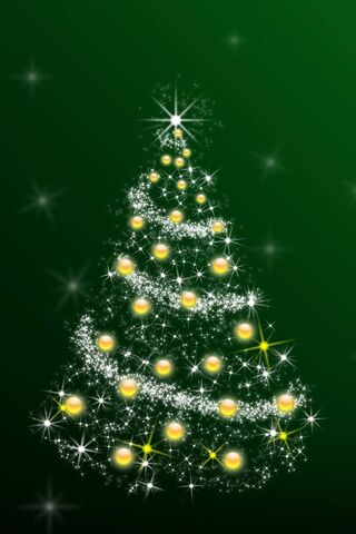 緑のクリスマスツリー壁紙 Phonekyから携帯端末にダウンロード